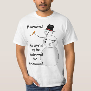 T-shirt Bonhomme de neige drôle de Noël