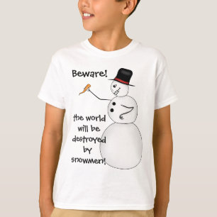 T-shirt Bonhomme de neige drôle de Noël
