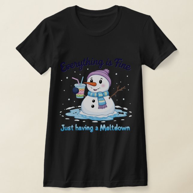 T-shirt bonhomme de neige | Faire une fusion | Tout va bie (Poser)