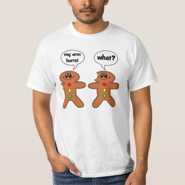 T-shirt bonhomme en pain d'épice (Devant)