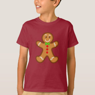 T-shirt bonhomme en pain d'épices de Noël doux