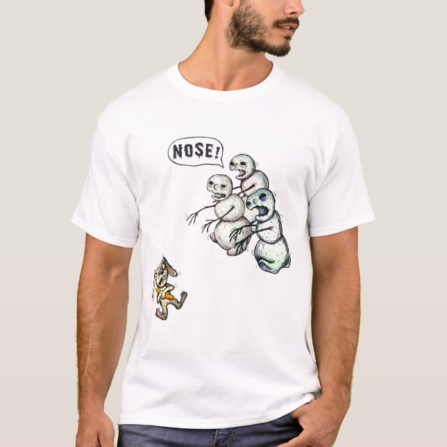 T-shirt Bonhommes de neige de zombi (Devant)