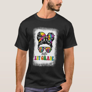 T-shirt Bonjour 1ère année fille première qualité teint te