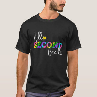 T-shirt Bonjour 2E Année Premier Jour De L'École 2021 Grad