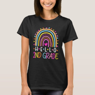 T-shirt Bonjour 2e année Rainbow Teacher Team 2e année