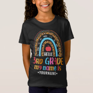 T-Shirt Bonjour 3e année Mon nom est...Retour à l'école Ca