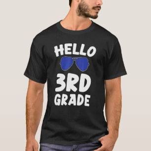 T-shirt Bonjour 3e classe Cool Lunettes de soleil 3e class