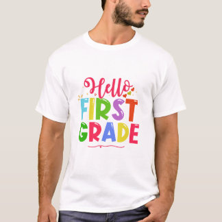T-shirt Bonjour 6e année Retour à l'école 6e jour de l'éco