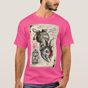 T-shirt Bonjour Adieu Lapin Blanc Alice Au Pays Des Mervei