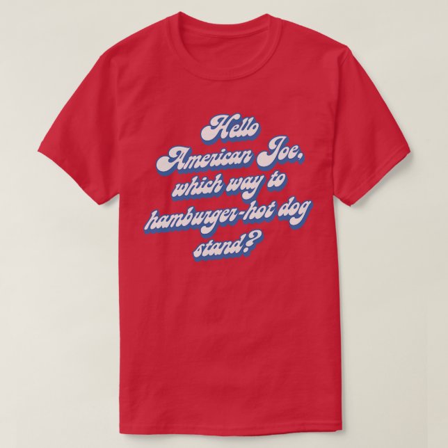 T-shirt Bonjour American Joe (Design devant)
