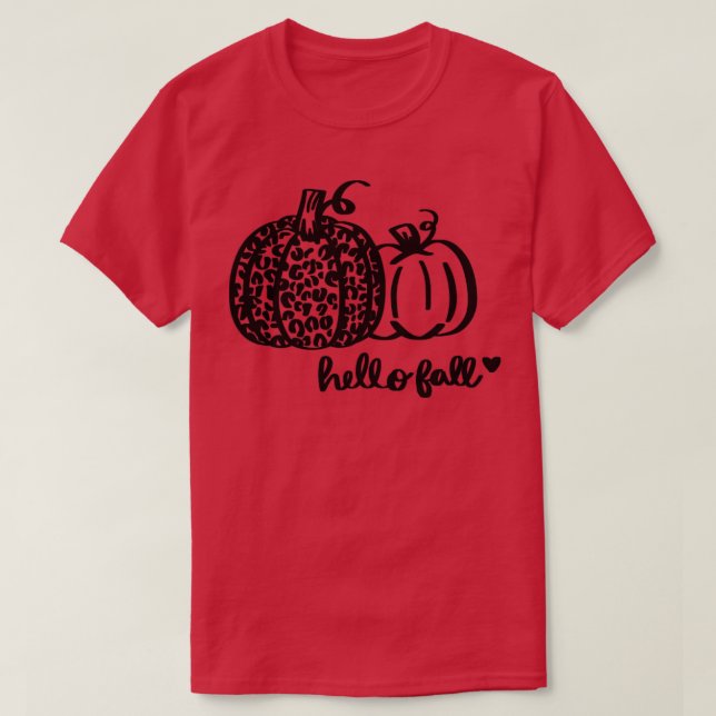T-shirt Bonjour automne (Design devant)