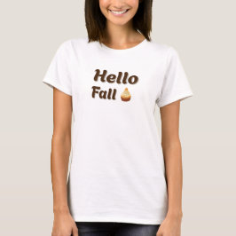 T-shirt Bonjour Automne - Design élégant Cute Cosy Design