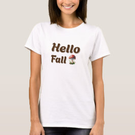 T-shirt Bonjour Automne - Rustique Automne Champêtre Desig