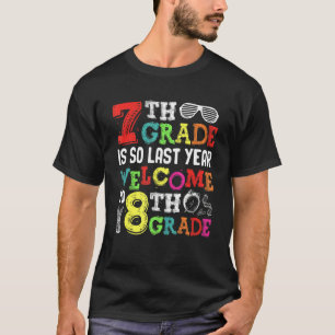 T-shirt Bonjour Bienvenue À Huitième Classe 7E Est So La