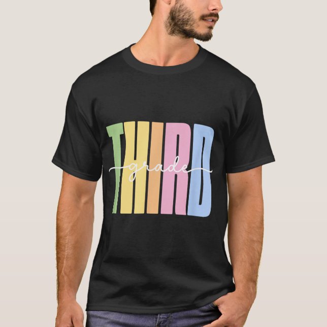T-shirt Bonjour Chemise de 3e année - Filles tenue de 3e a (Devant)