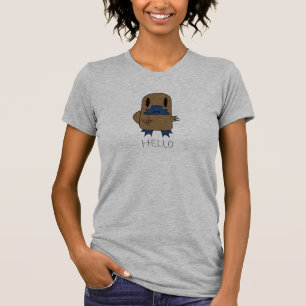 T-shirt Bonjour chemise d'ornithorynque