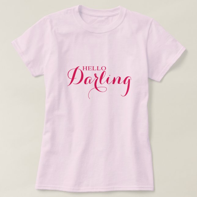 T-shirt Bonjour, chérie (Design devant)