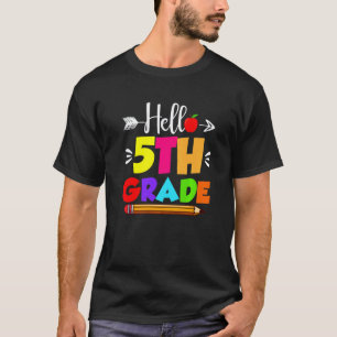 T-shirt Bonjour cinquième année Vêtements pour enfants et