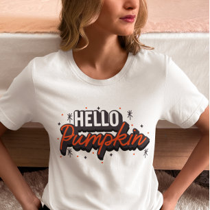 T-shirt Bonjour citrouille