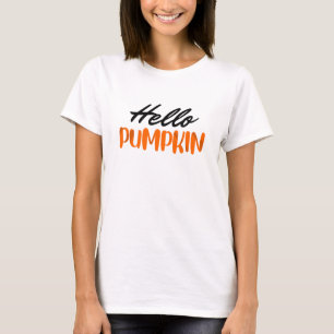 T-shirt Bonjour Citrouille automne saison automne automne