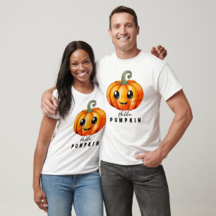 T-shirt Bonjour Citrouille Halloween