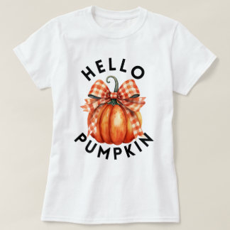 T-shirt Bonjour Citrouille | Joie de récolte d'automne