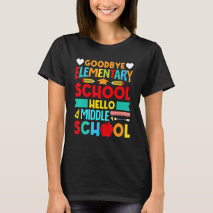 T-shirt Bonjour collège Goodbye école élémentaire 2022