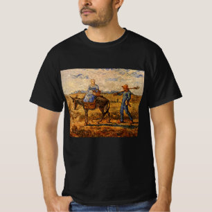 T-shirt Bonjour, Couple paysan par Vincent van Gogh