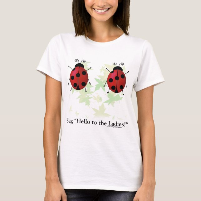 T-shirt Bonjour dames (Devant)