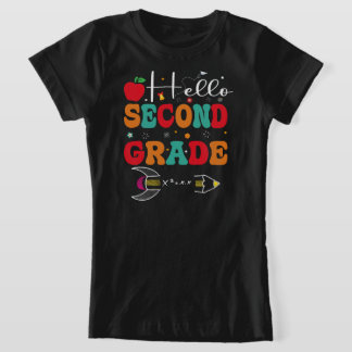 T-Shirt bonjour deuxième année de retour à l'école