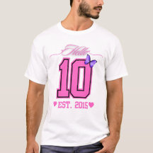 Bonjour Dix Chiffres Cute Coquette 10e anniversair