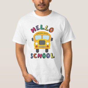 T-shirt Bonjour école