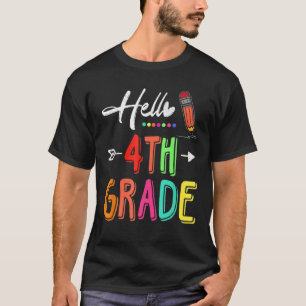 T-shirt Bonjour Équipe 4E Classe Enseignant 4E Année Retou