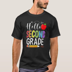 T-shirt Bonjour Équipe de 2e année Enseignant de 2e année 