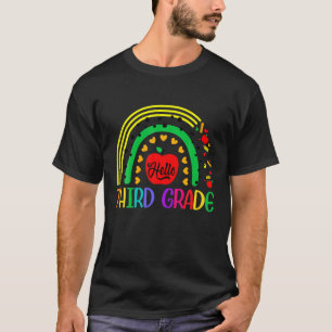 T-shirt Bonjour Équipe De Troisième Année Heureux Premi