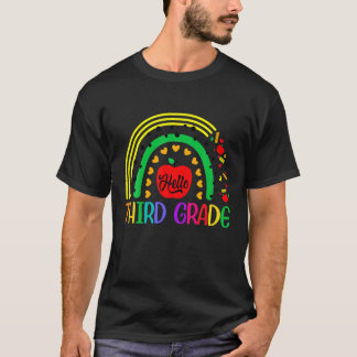 T-shirt Bonjour Équipe De Troisième Année Heureux Premier