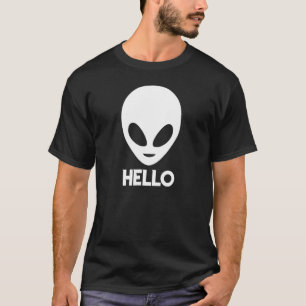 T-shirt Bonjour Espace Alien Awesome Science Fiction Tee