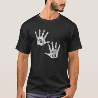 T-shirt BONJOUR et GOODBYE Academy SALUT QUOTIDIENS Humour