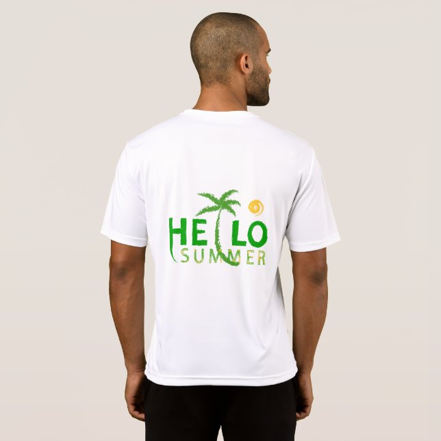 T-shirt Bonjour été (Dos entier)