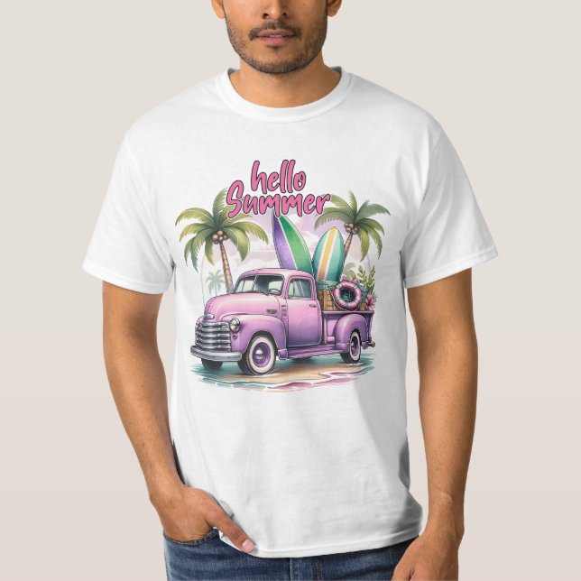 T-shirt Bonjour été (Devant)