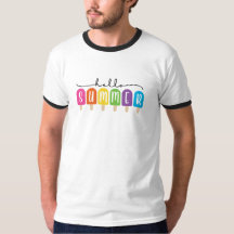 Bonjour été avec texte coloré