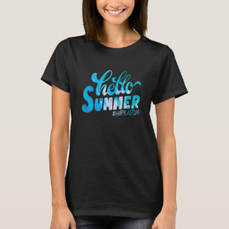 T-shirt Bonjour Été Bonne Dernière journée de l'enseignant