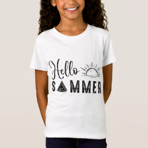 T-Shirt Bonjour Été Funny Watermelon Fruit Eater Graphisme