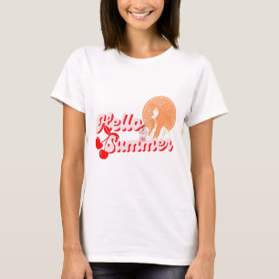T-shirt Bonjour été : Un peu de soleil