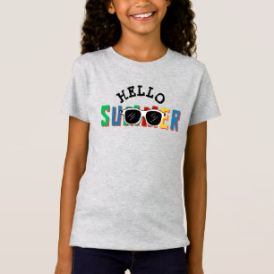 T-Shirt Bonjour Filles d'été