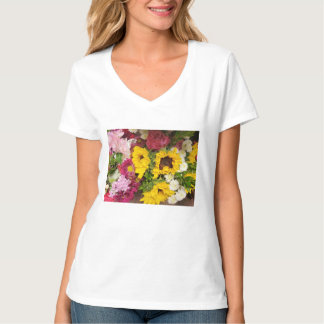 T-shirt Bonjour floral