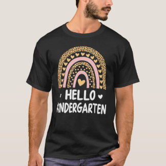 T-shirt Bonjour Gardergarten Rainbow Pour Enseignants Garç