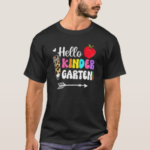 T-shirt Bonjour Gardergarten Squad Mon Premier Jour D'Écol
