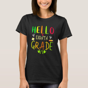 T-shirt Bonjour huitième année 8e année retour à l'école