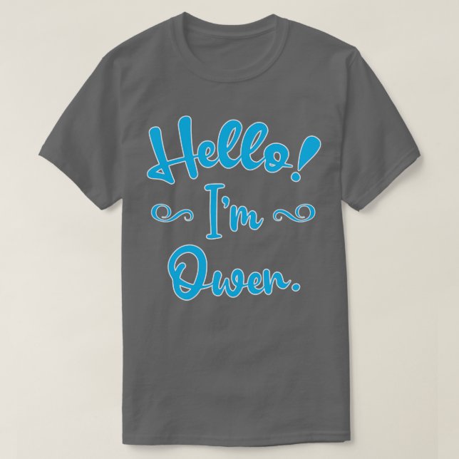 T-shirt Bonjour Im Owen (Design devant)